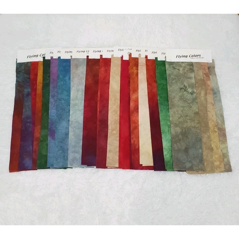 Hand Dyed Fabric By Carolyn Abbott Tie Dye Ombre Quilting 20 Fat Quarters Bundle
